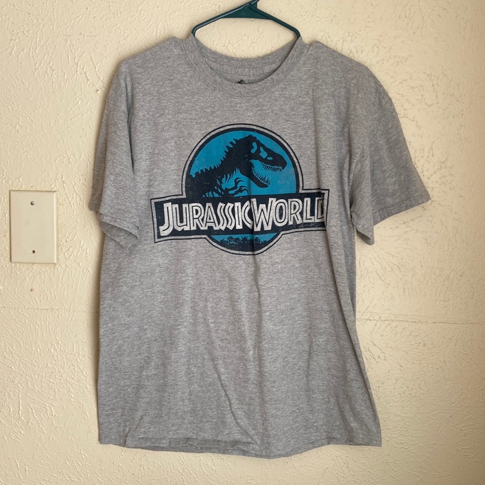 Universal Jurassic World Mens Large Gray Tee